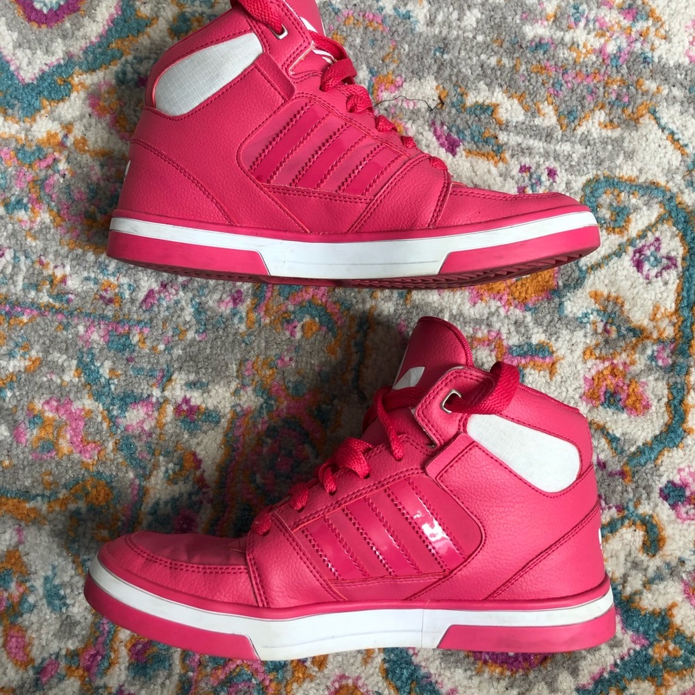 Pink high too adidas - size 5